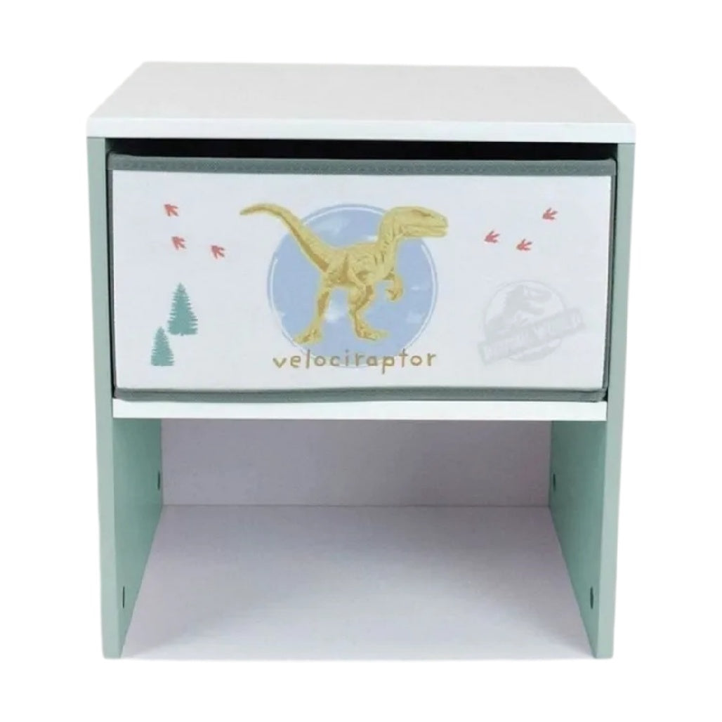 **Table de chevet enfant avec design de vélociraptor**